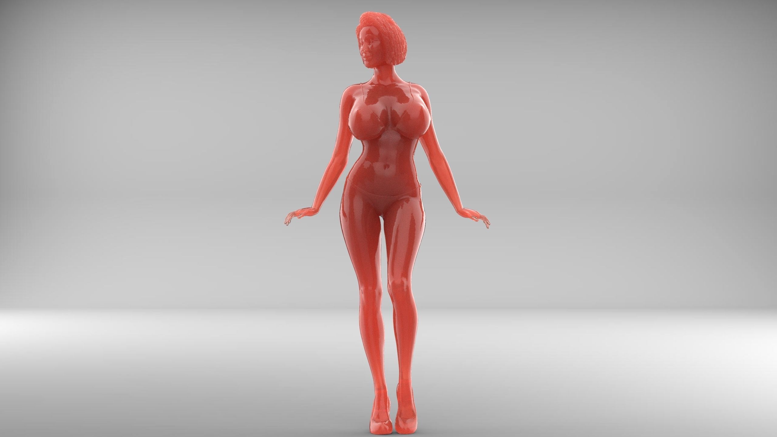 Pose N3 Attractive woman 3d print Model 3D print model_5