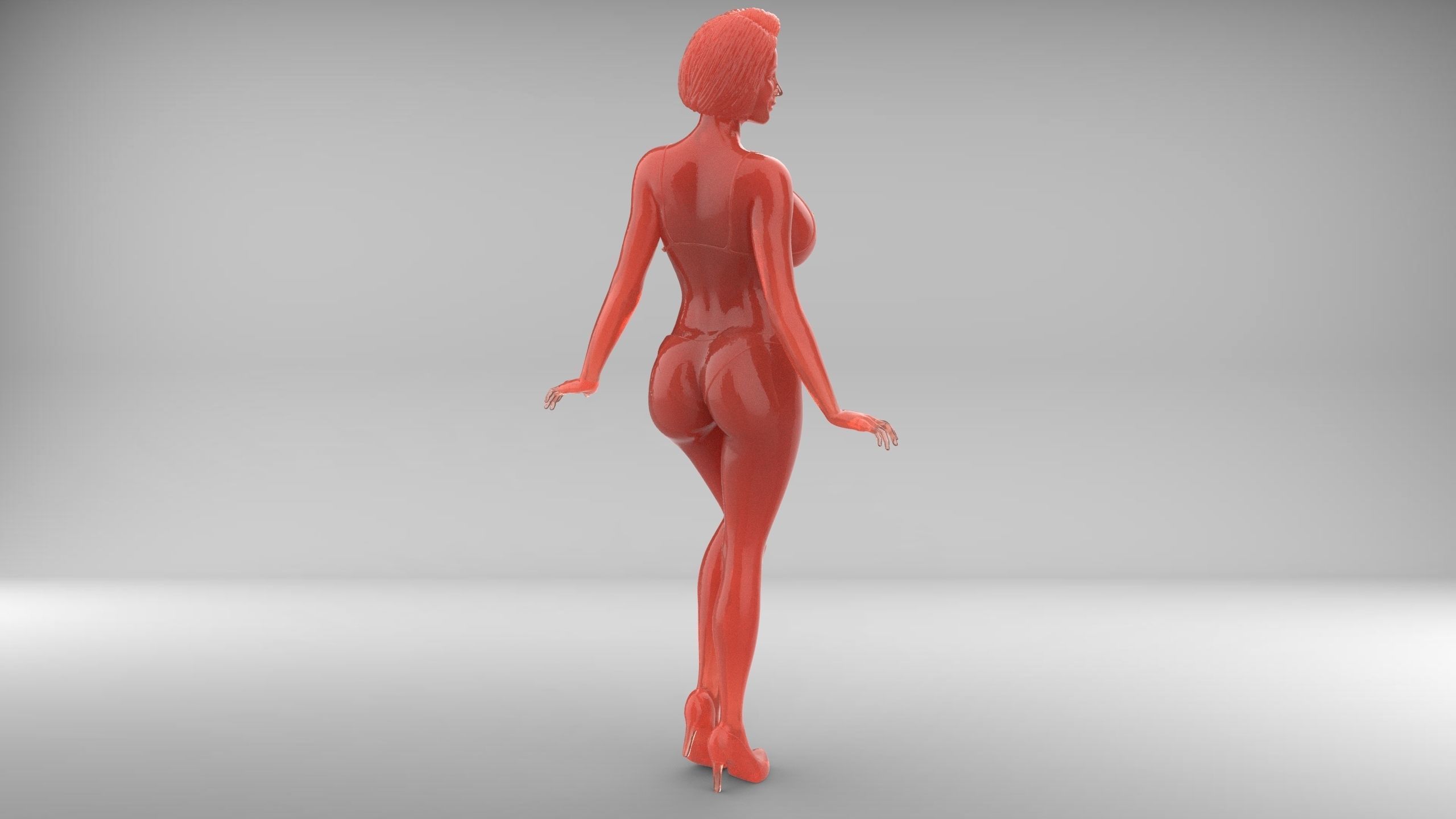 Pose N3 Attractive woman 3d print Model 3D print model_7