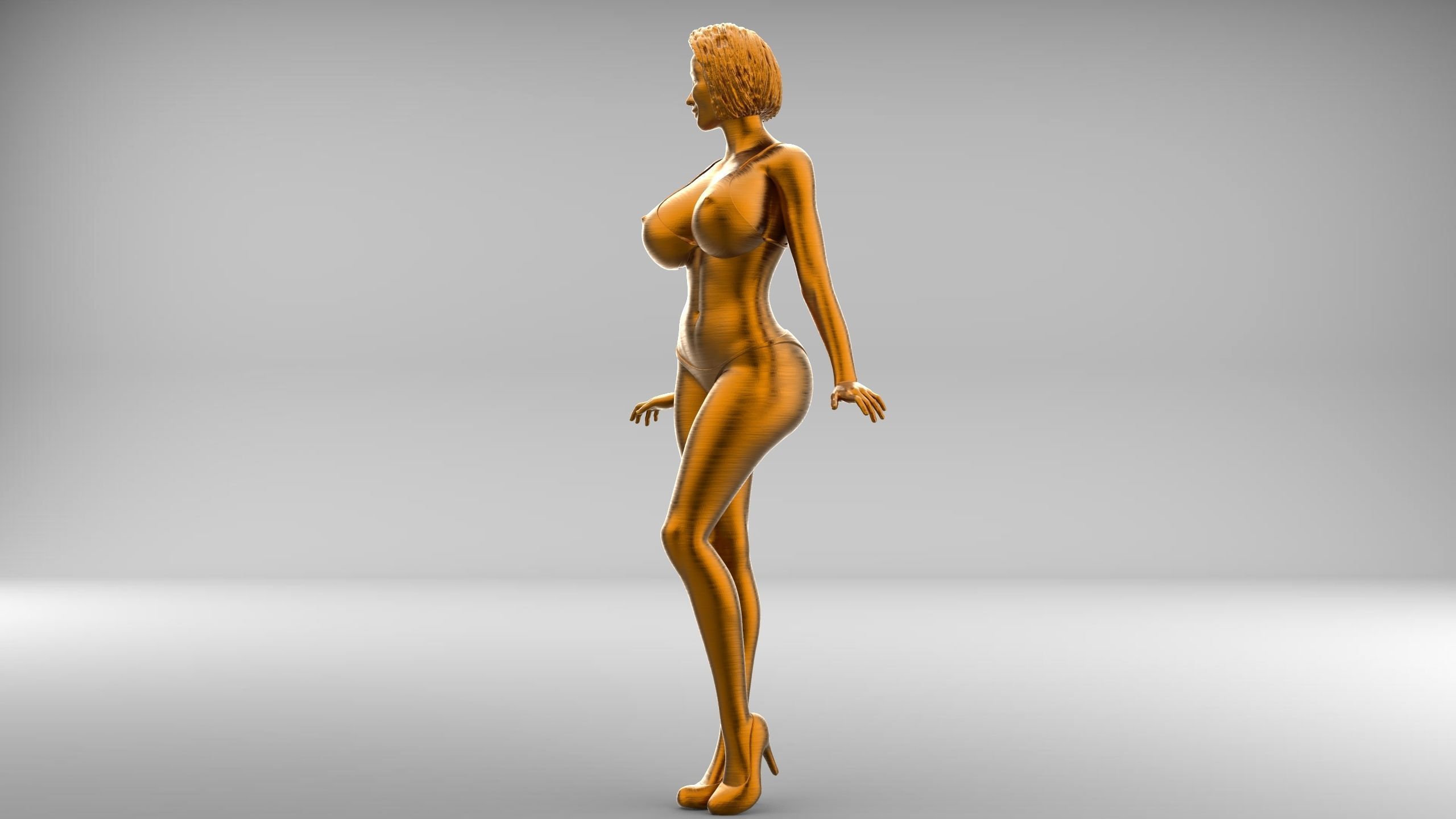 Pose N3 Attractive woman 3d print Model 3D print model_11