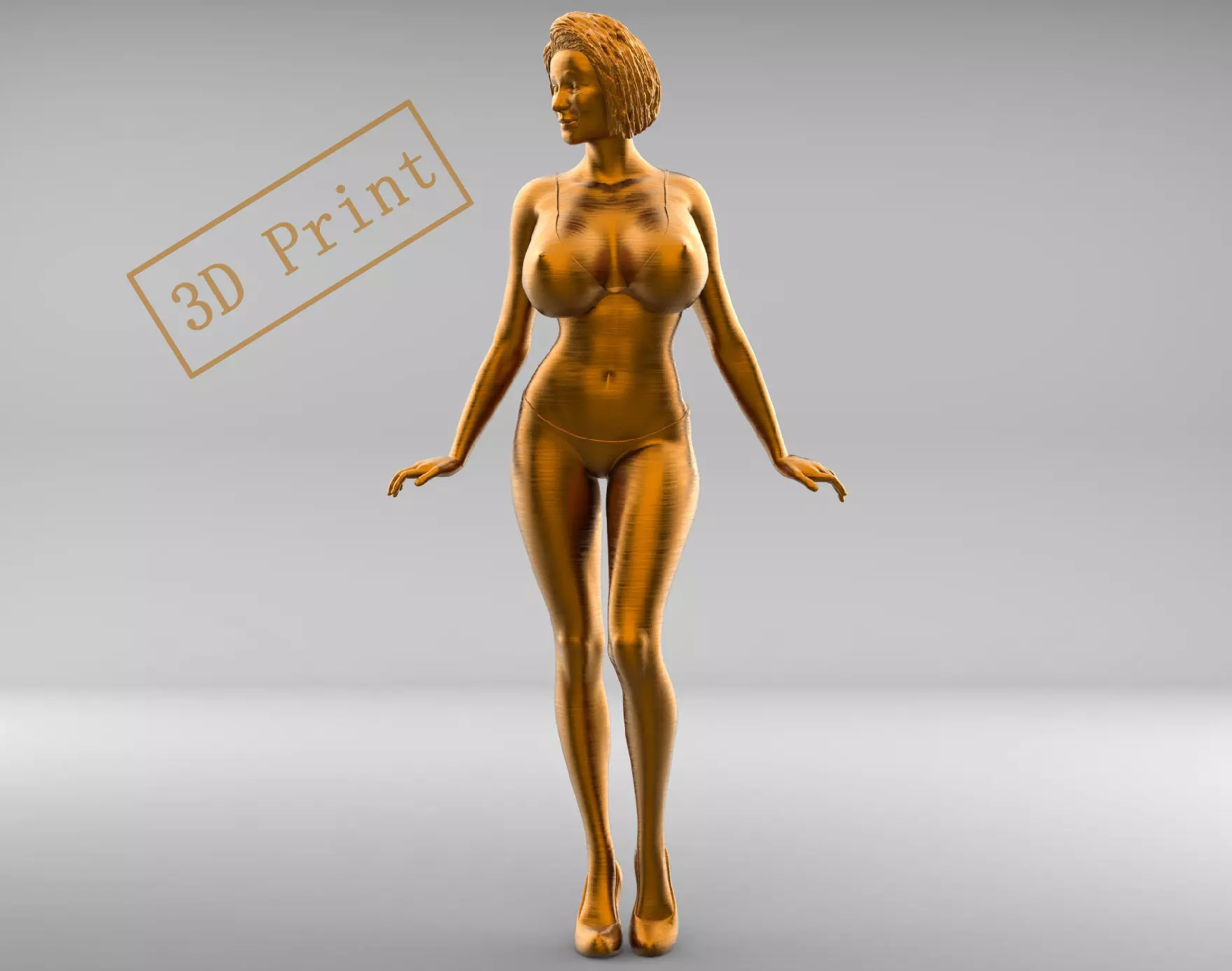 Pose N3 Attractive woman 3d print Model 3D print model_0