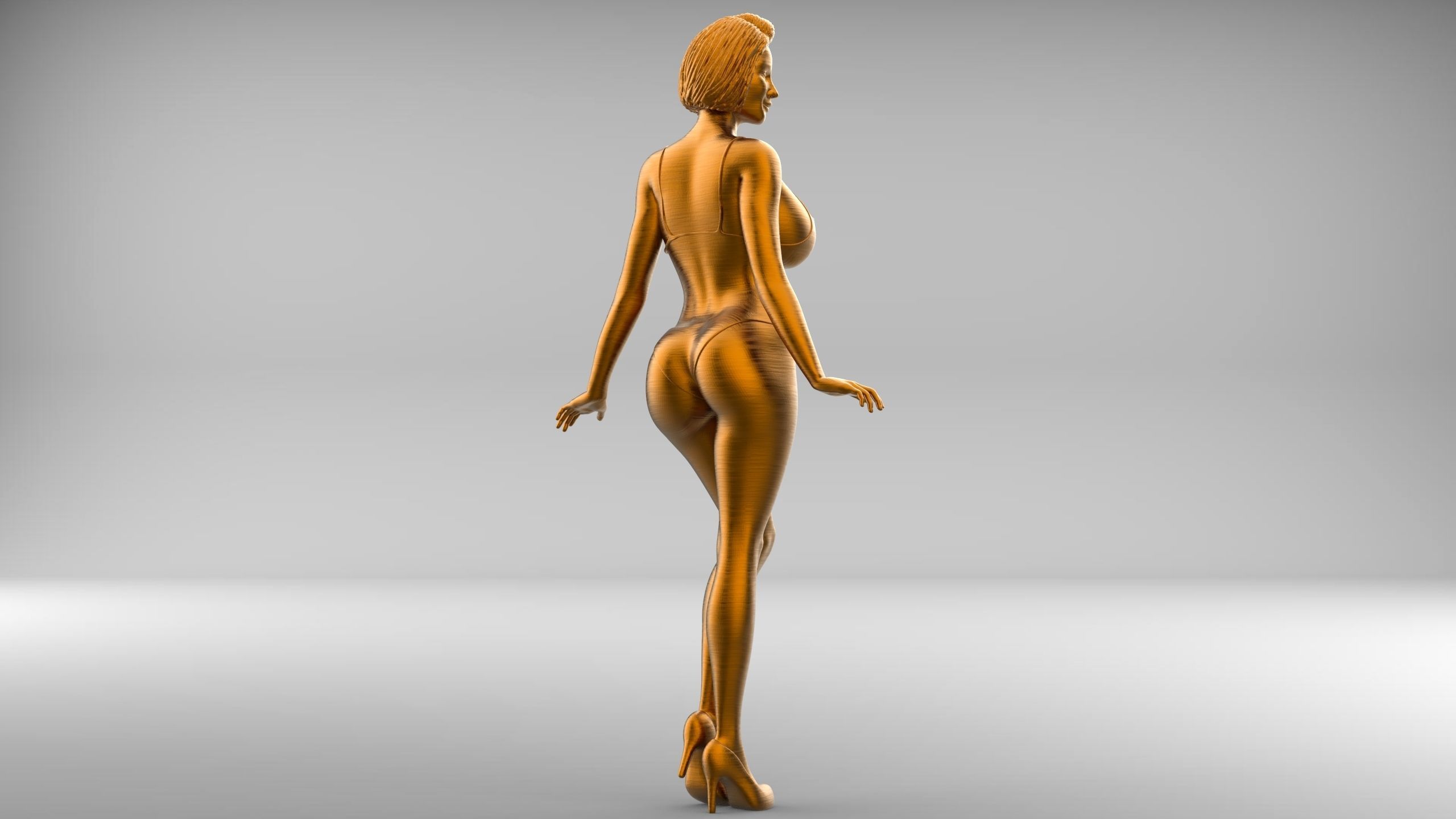 Pose N3 Attractive woman 3d print Model 3D print model_1