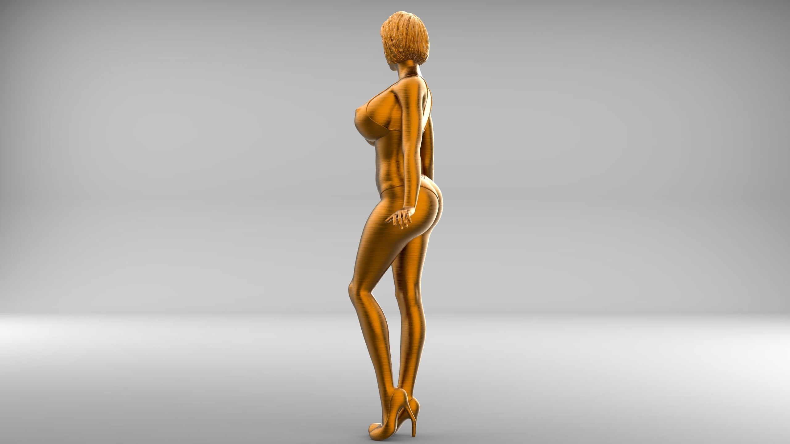 Pose N3 Attractive woman 3d print Model 3D print model_12