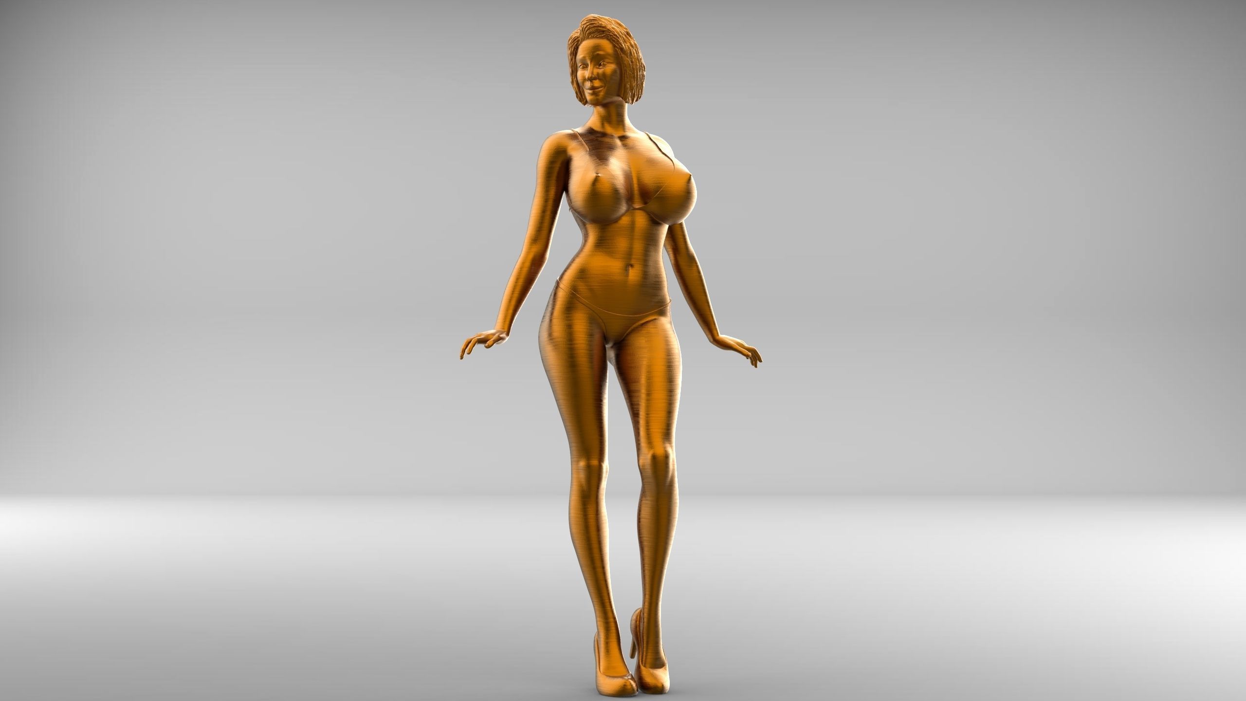 Pose N3 Attractive woman 3d print Model 3D print model_4