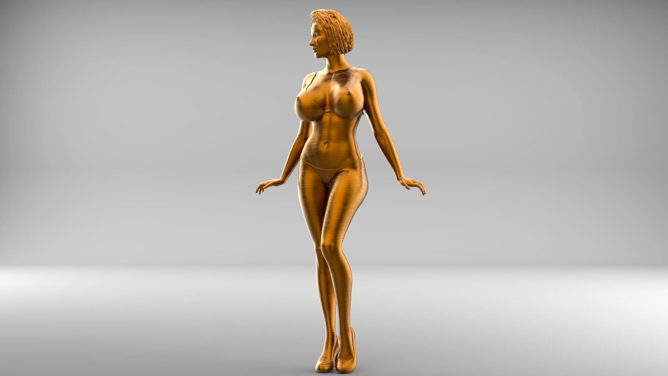 Pose N3 Attractive woman 3d print Model 3D print model_2