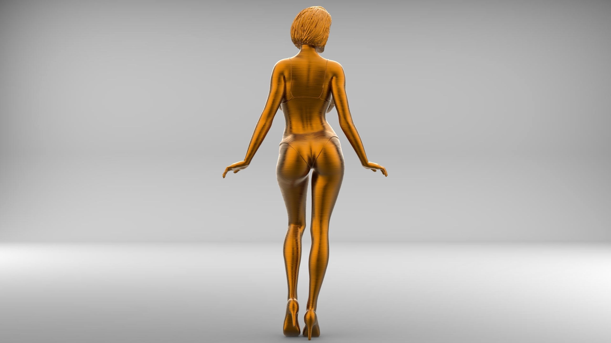 Pose N3 Attractive woman 3d print Model 3D print model_15