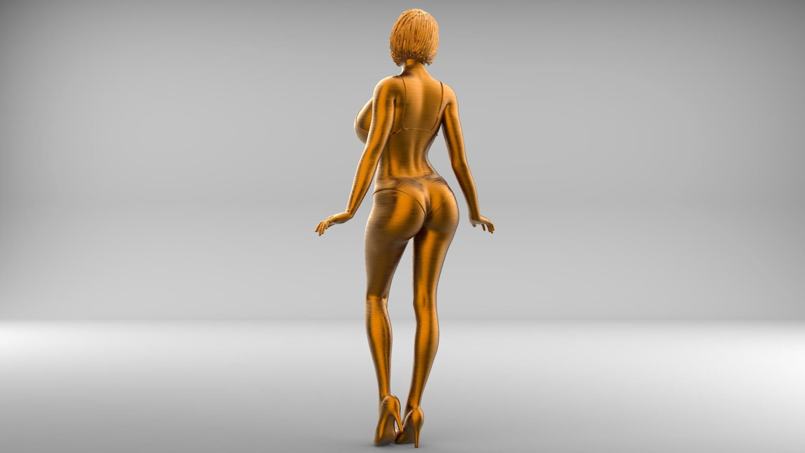 Pose N3 Attractive woman 3d print Model 3D print model_14