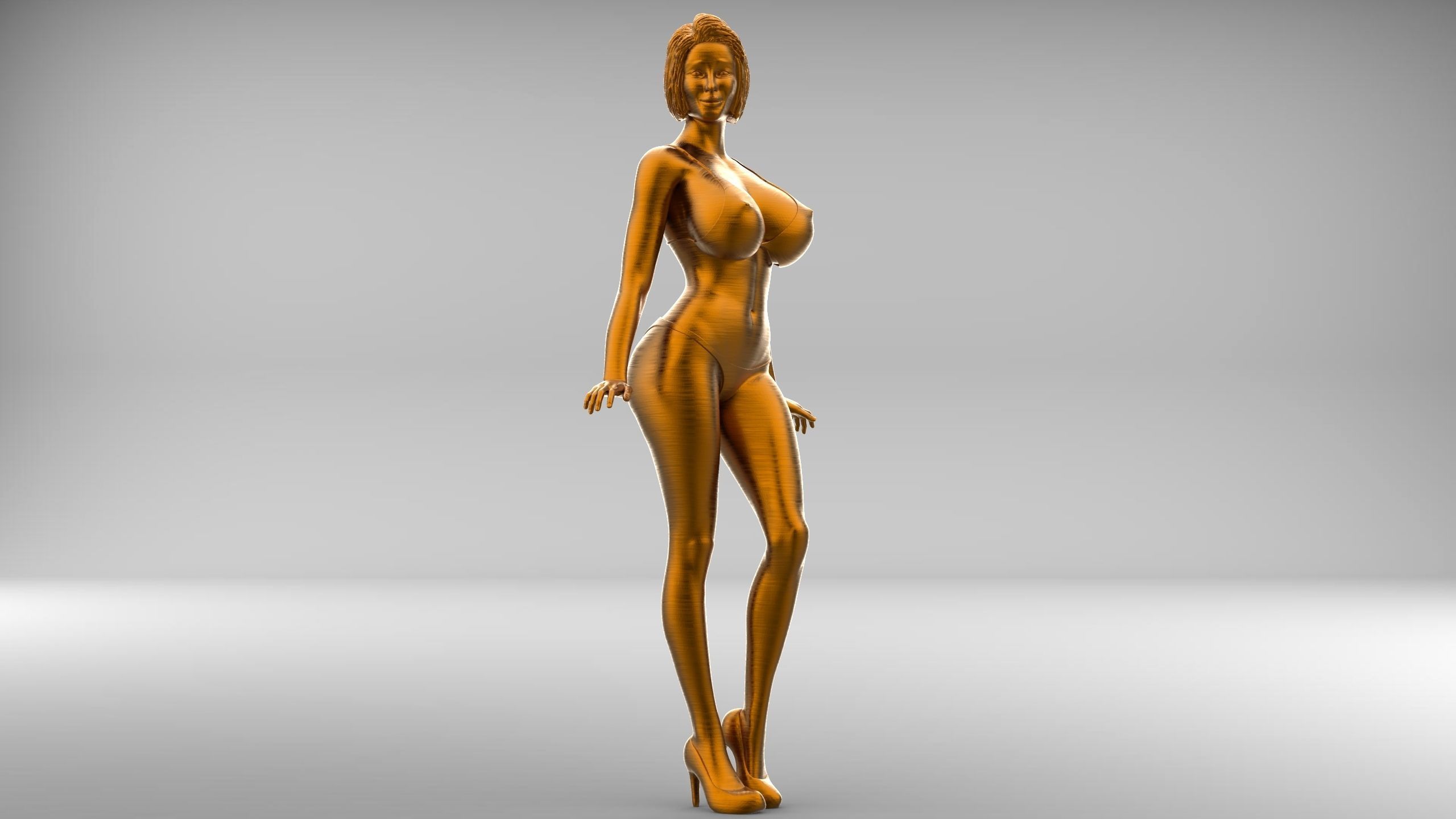 Pose N3 Attractive woman 3d print Model 3D print model_3