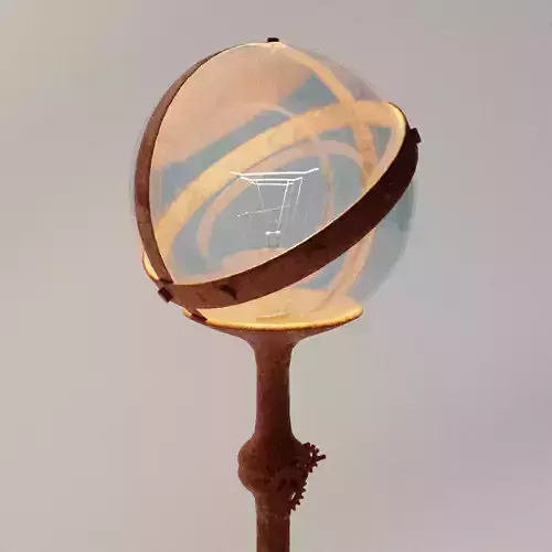 Steampunk Magic Staff 3D model