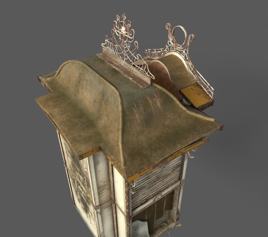 Abandoned Kiosk 3D model_14