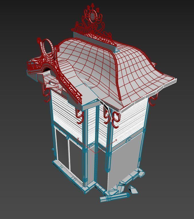 Abandoned Kiosk 3D model_17