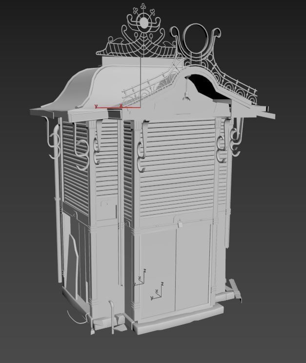 Abandoned Kiosk 3D model_19