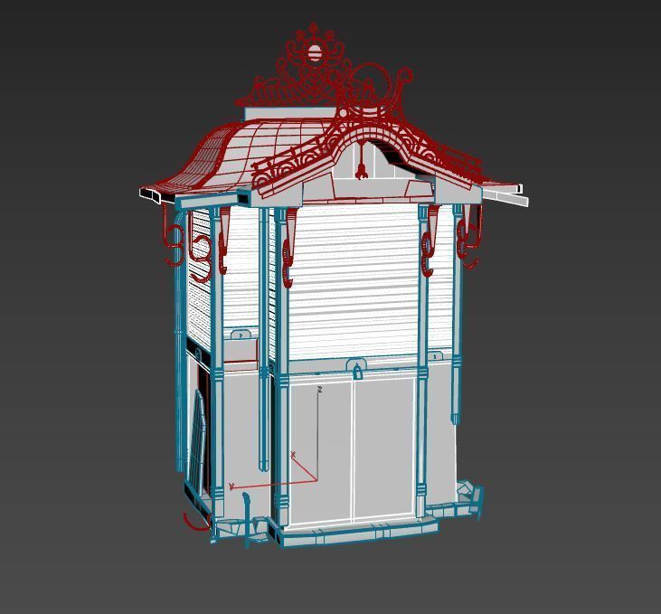 Abandoned Kiosk 3D model_16