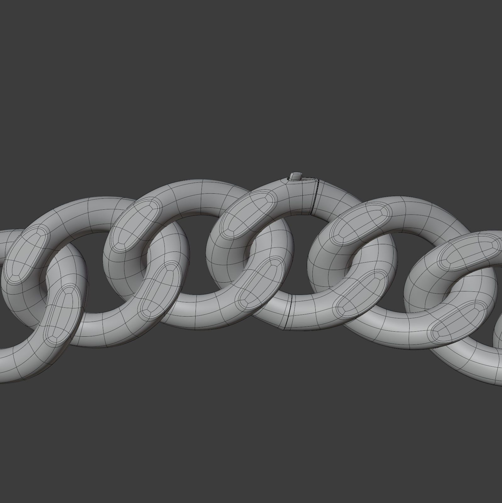 Chain Necklace 3D model_9