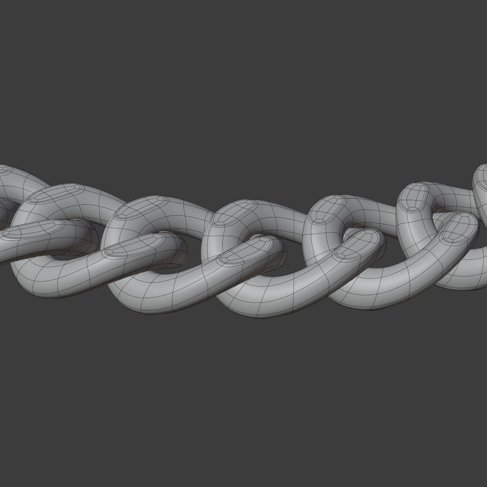 Chain Necklace 3D model_10