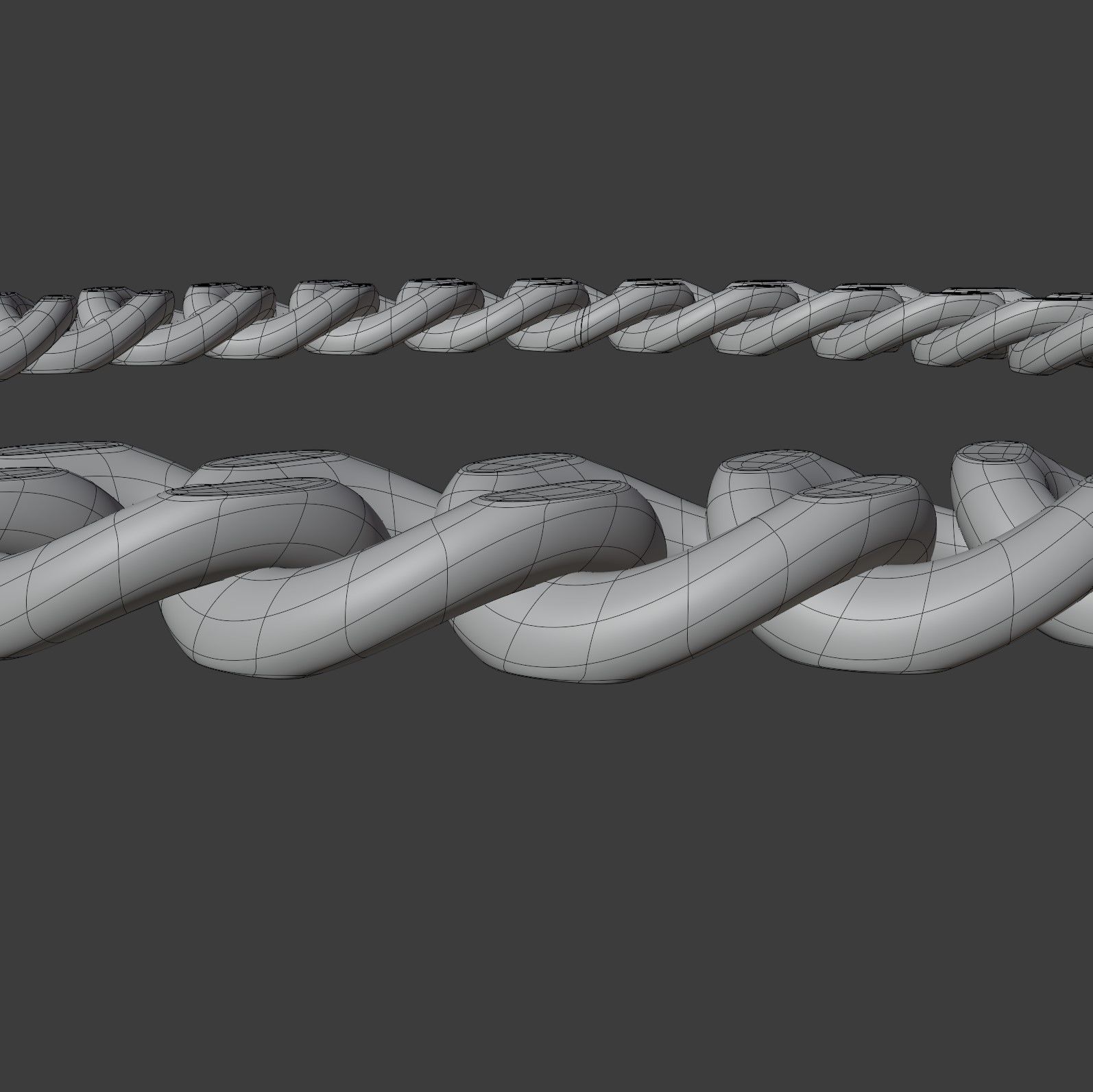 Chain Necklace 3D model_11