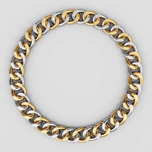 Chain Necklace 3D model