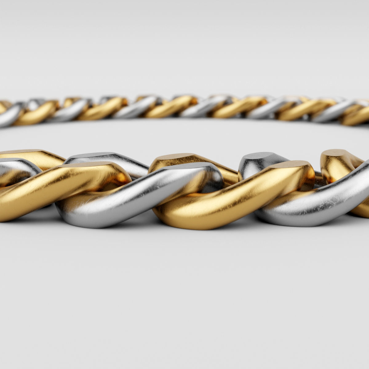 Chain Necklace 3D model_3