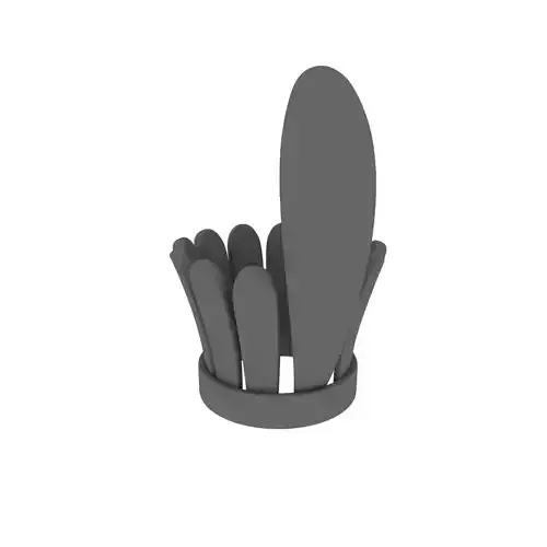 Cartoon war bonnet 3D model