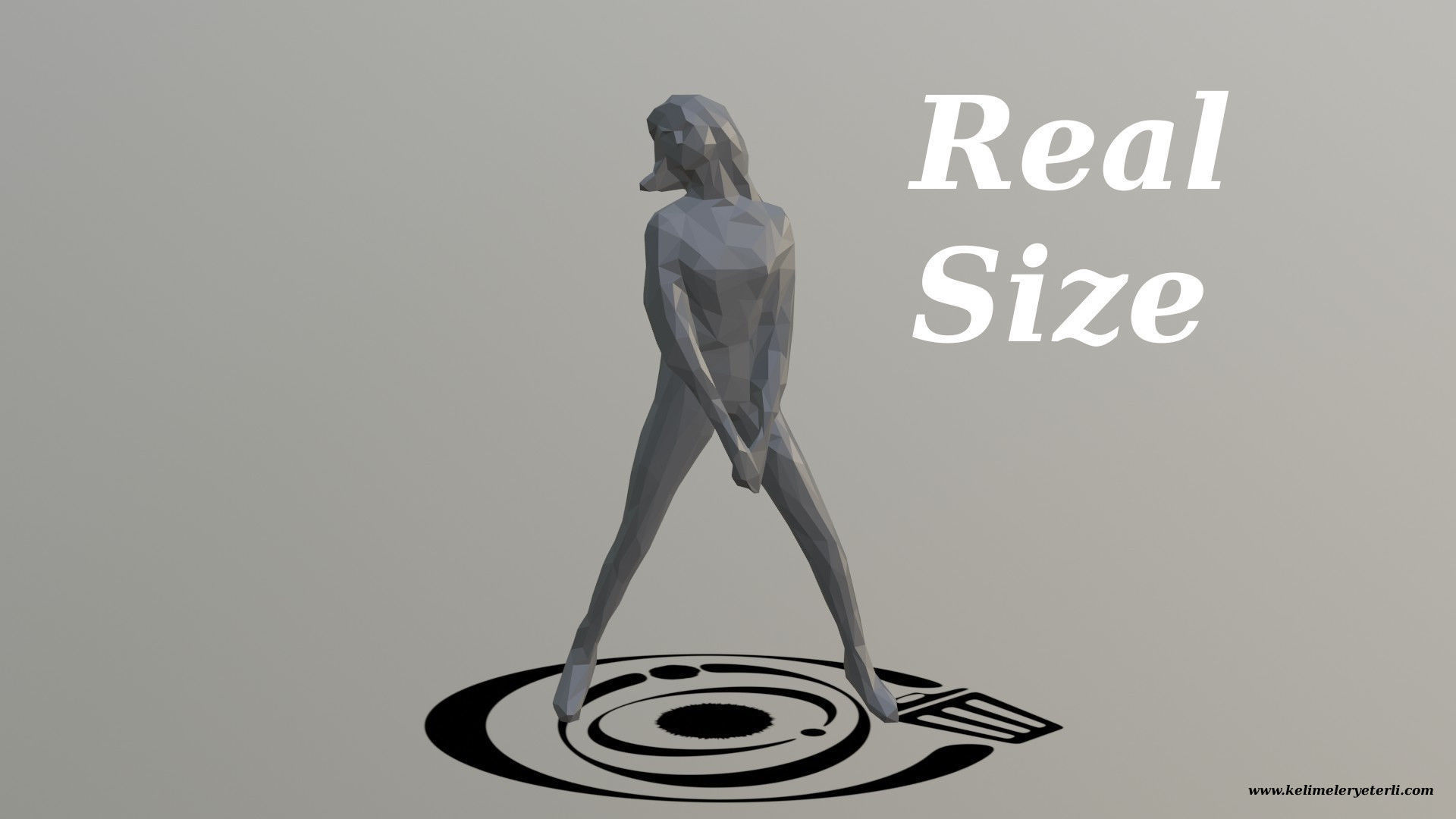 Human 097 LP R Low-poly 3D model_3