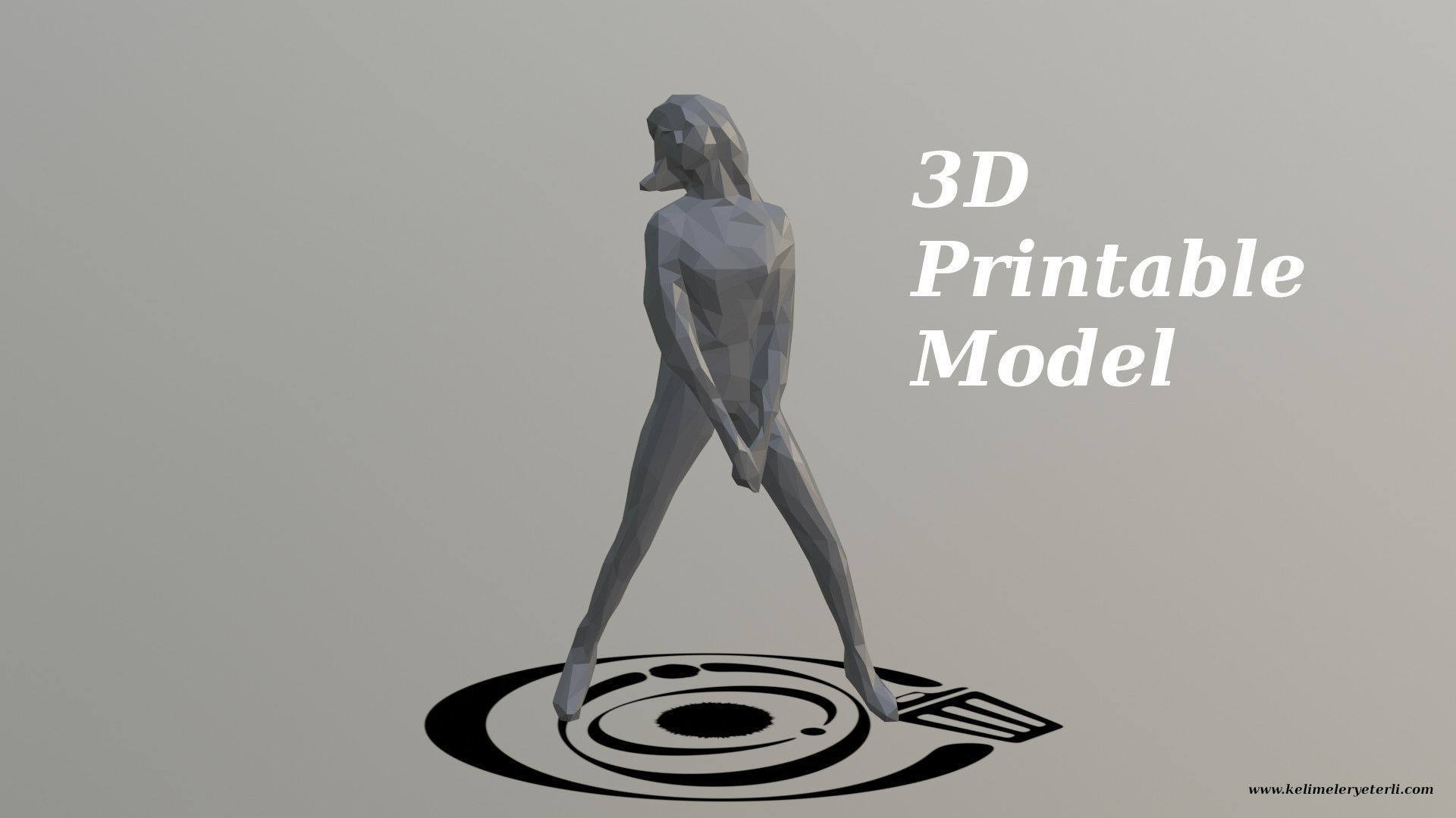 Human 097 LP R Low-poly 3D model_4