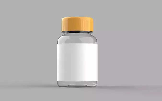 plastic and glass bottle