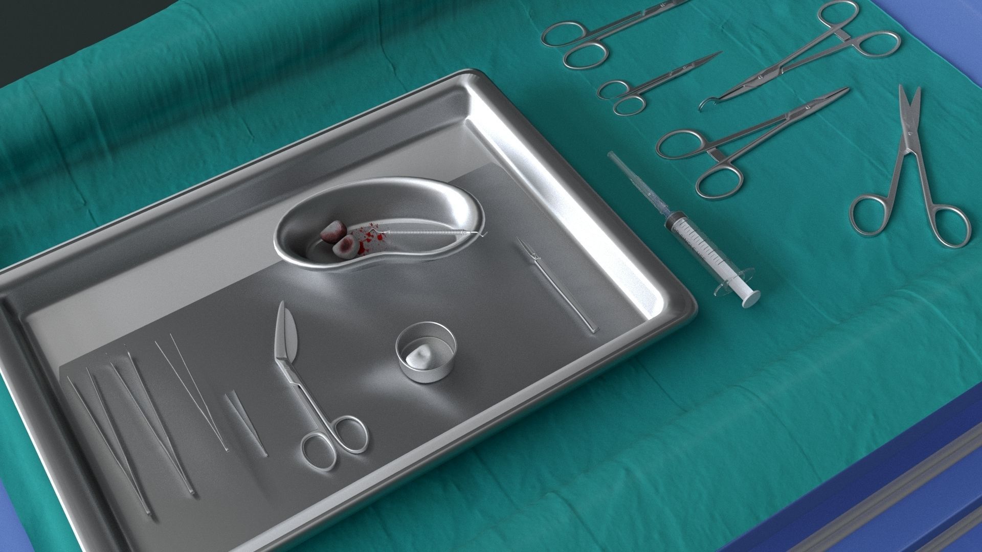 Surgical Instruments - Medical Equipment Collection 3D model_1