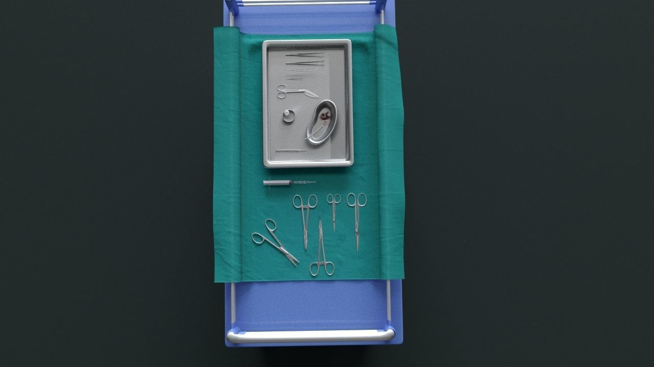 Surgical Instruments - Medical Equipment Collection 3D model_8