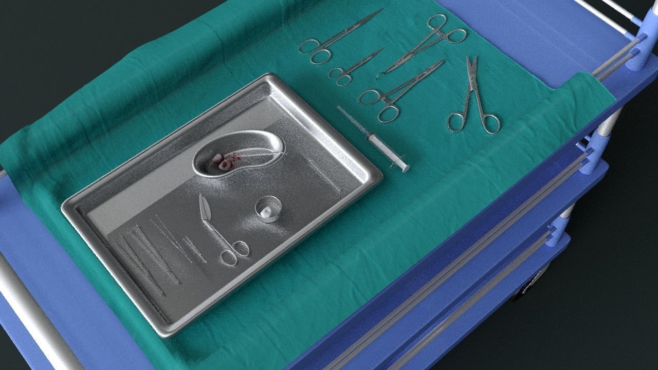 Surgical Instruments - Medical Equipment Collection 3D model_24