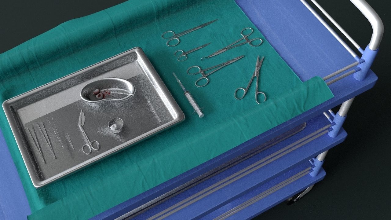Surgical Instruments - Medical Equipment Collection 3D model_22