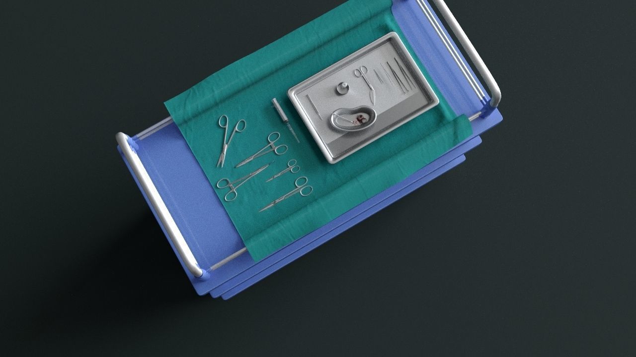 Surgical Instruments - Medical Equipment Collection 3D model_20