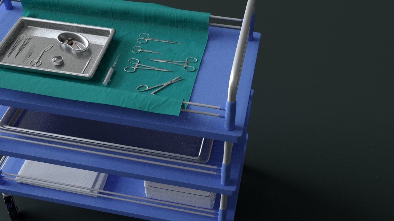 Surgical Instruments - Medical Equipment Collection 3D model_17