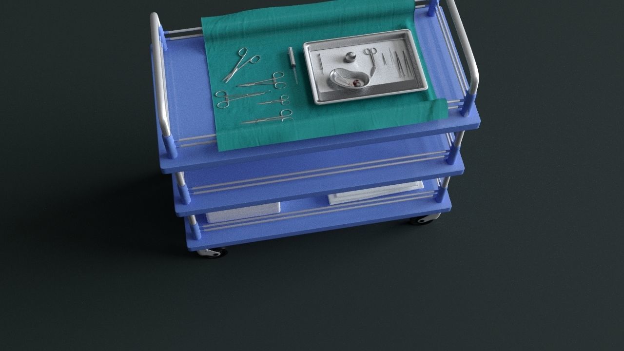 Surgical Instruments - Medical Equipment Collection 3D model_29