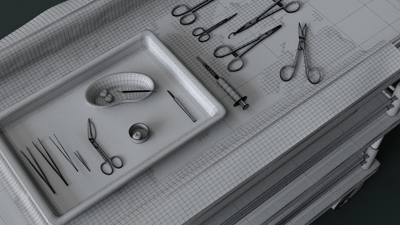 Surgical Instruments - Medical Equipment Collection 3D model_9