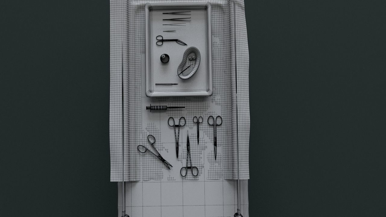 Surgical Instruments - Medical Equipment Collection 3D model_15