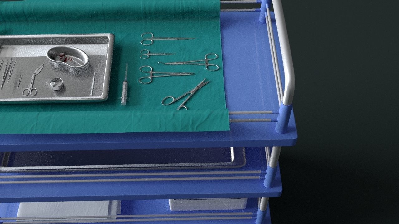 Surgical Instruments - Medical Equipment Collection 3D model_23