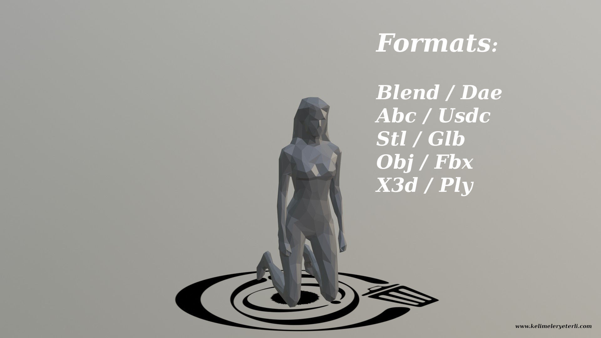 Human 099 LP R Low-poly 3D model_2