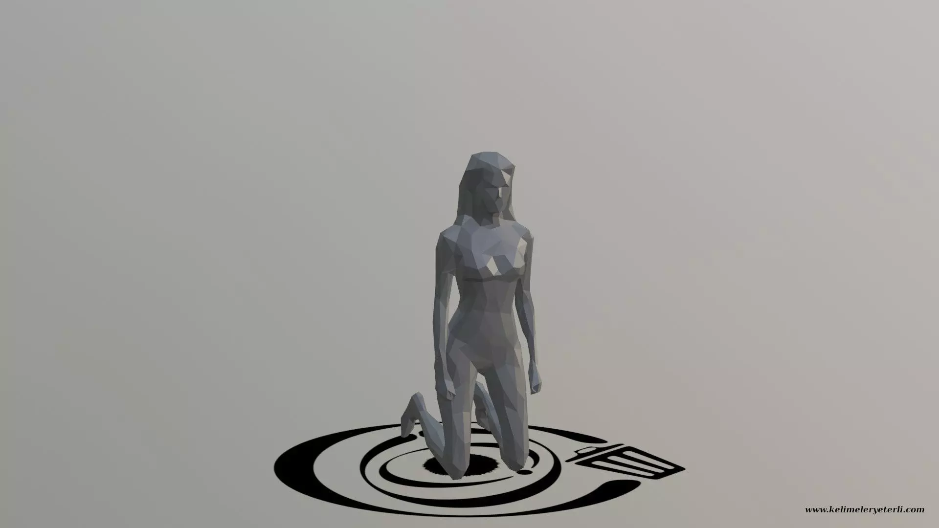 Human 099 LP R Low-poly 3D model_0