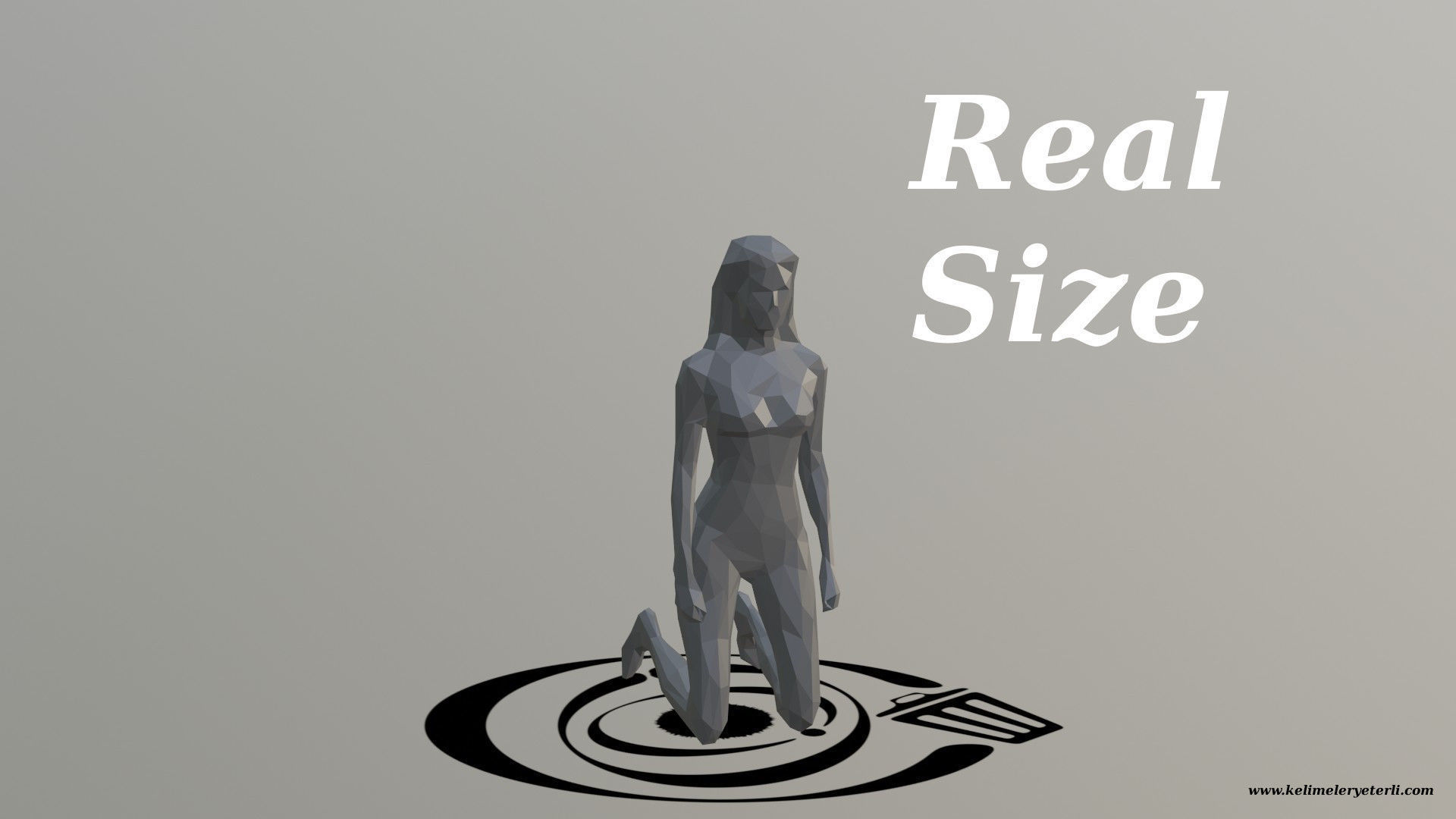 Human 099 LP R Low-poly 3D model_3