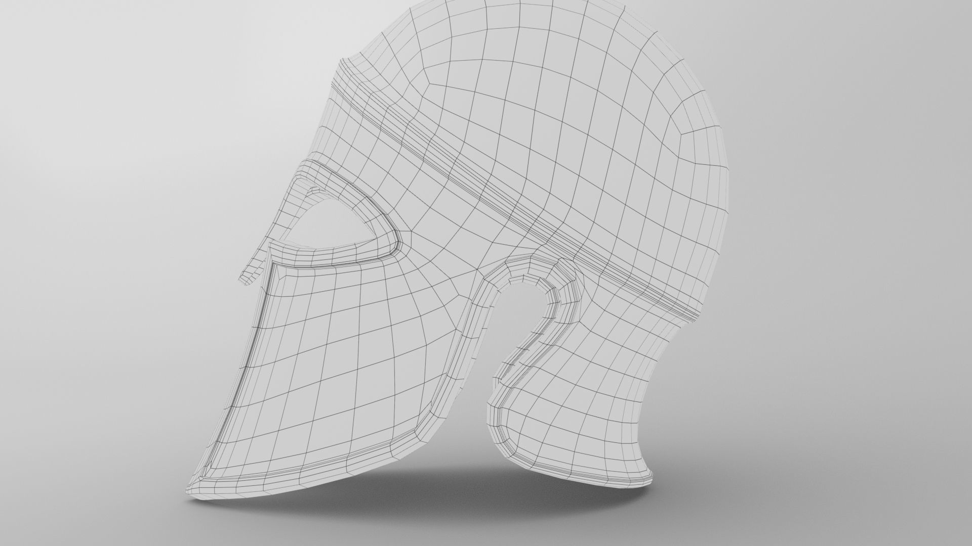 Ancient Carthaginian Helmet Low-poly 3D model_9