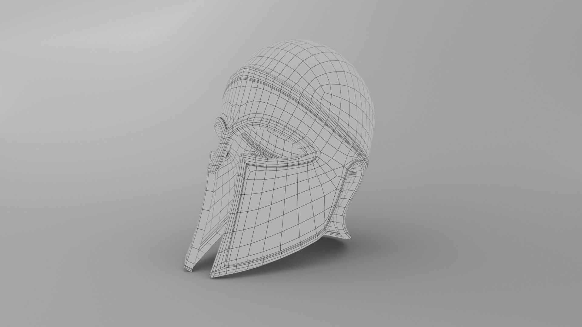 Ancient Carthaginian Helmet Low-poly 3D model_8