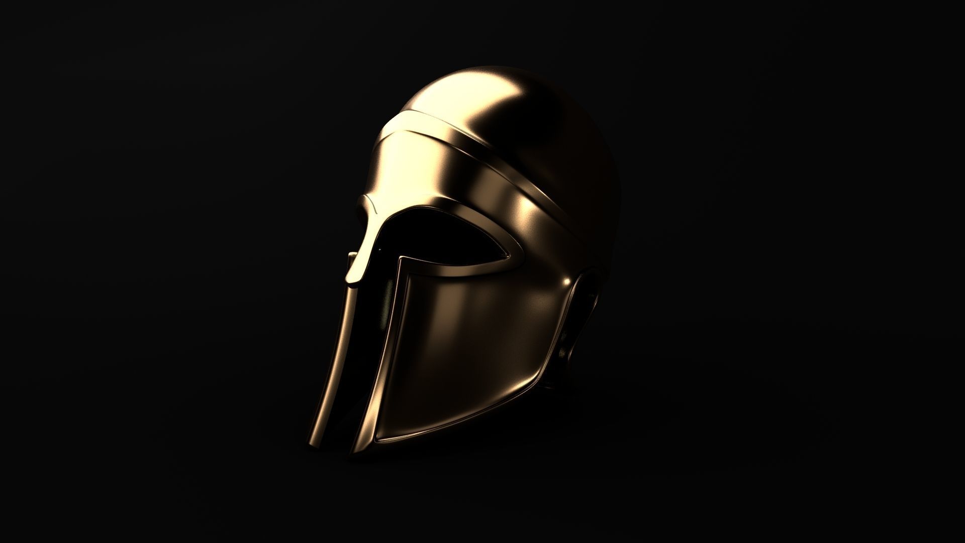 Ancient Carthaginian Helmet Low-poly 3D model_6