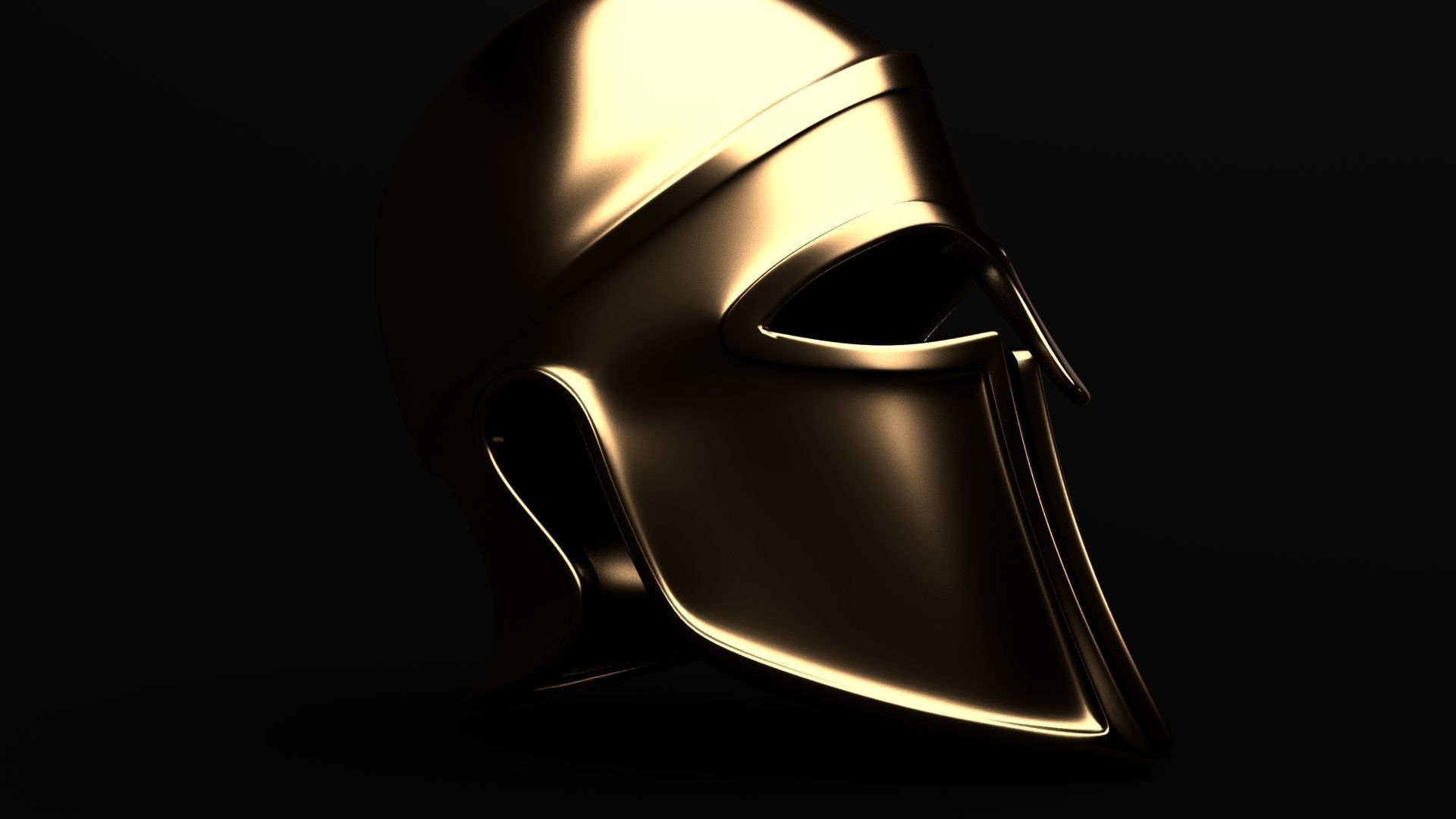Ancient Carthaginian Helmet Low-poly 3D model_5
