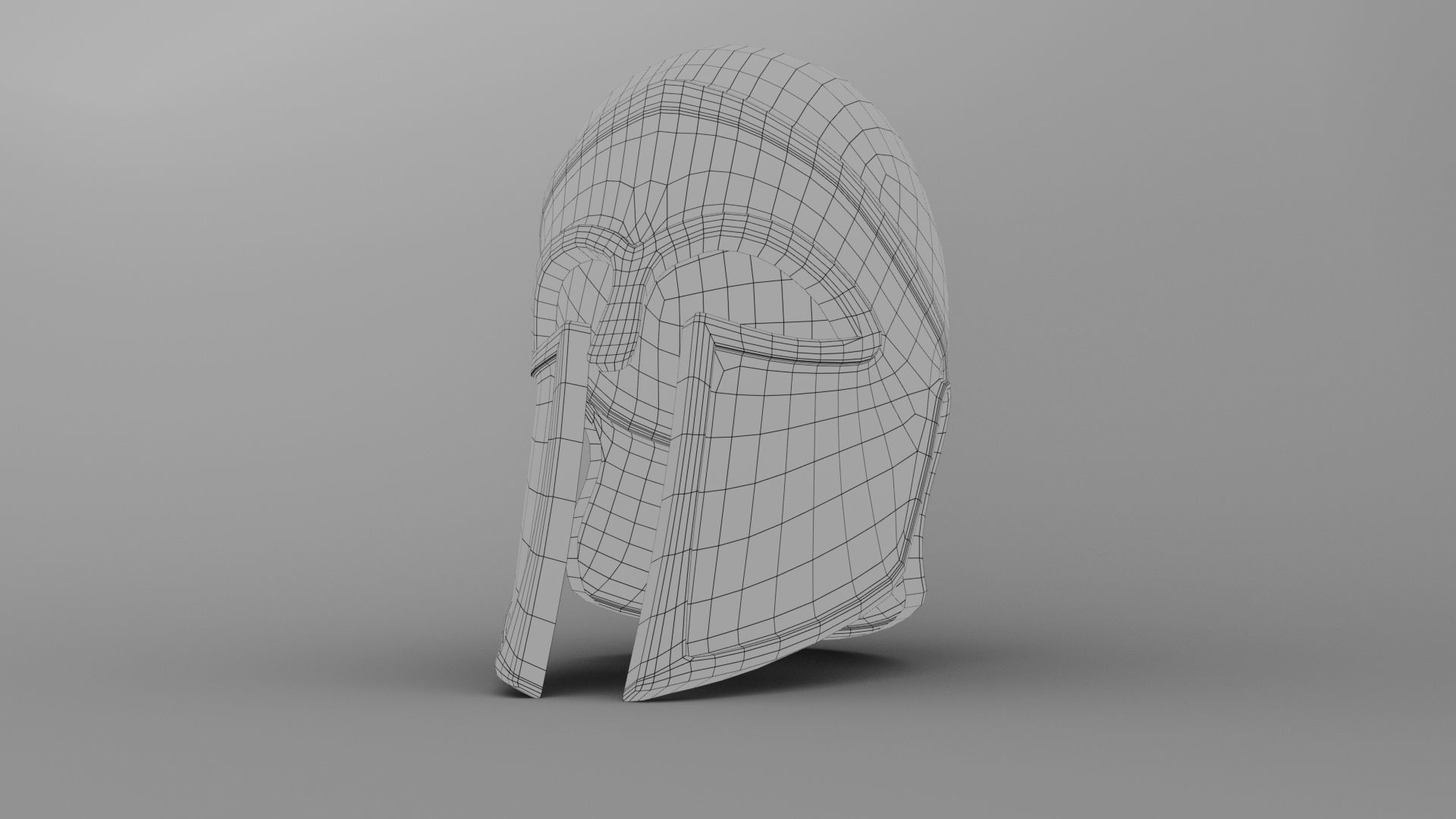 Ancient Carthaginian Helmet Low-poly 3D model_3