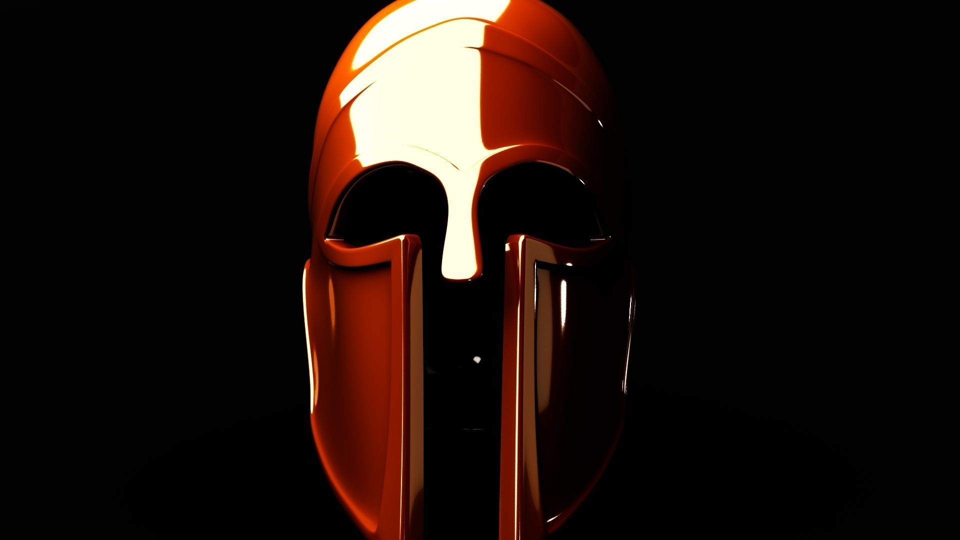 Ancient Carthaginian Helmet Low-poly 3D model_4