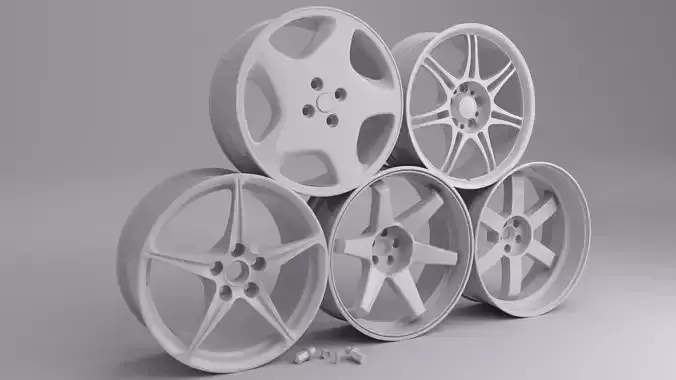 3D rim models for cars