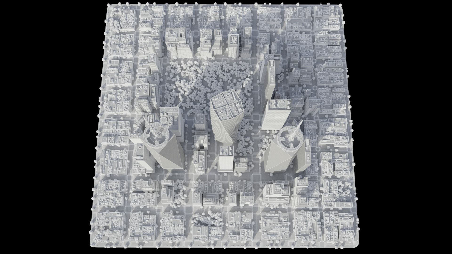 Realistic City S1 MAYA Low-poly 3D model_32