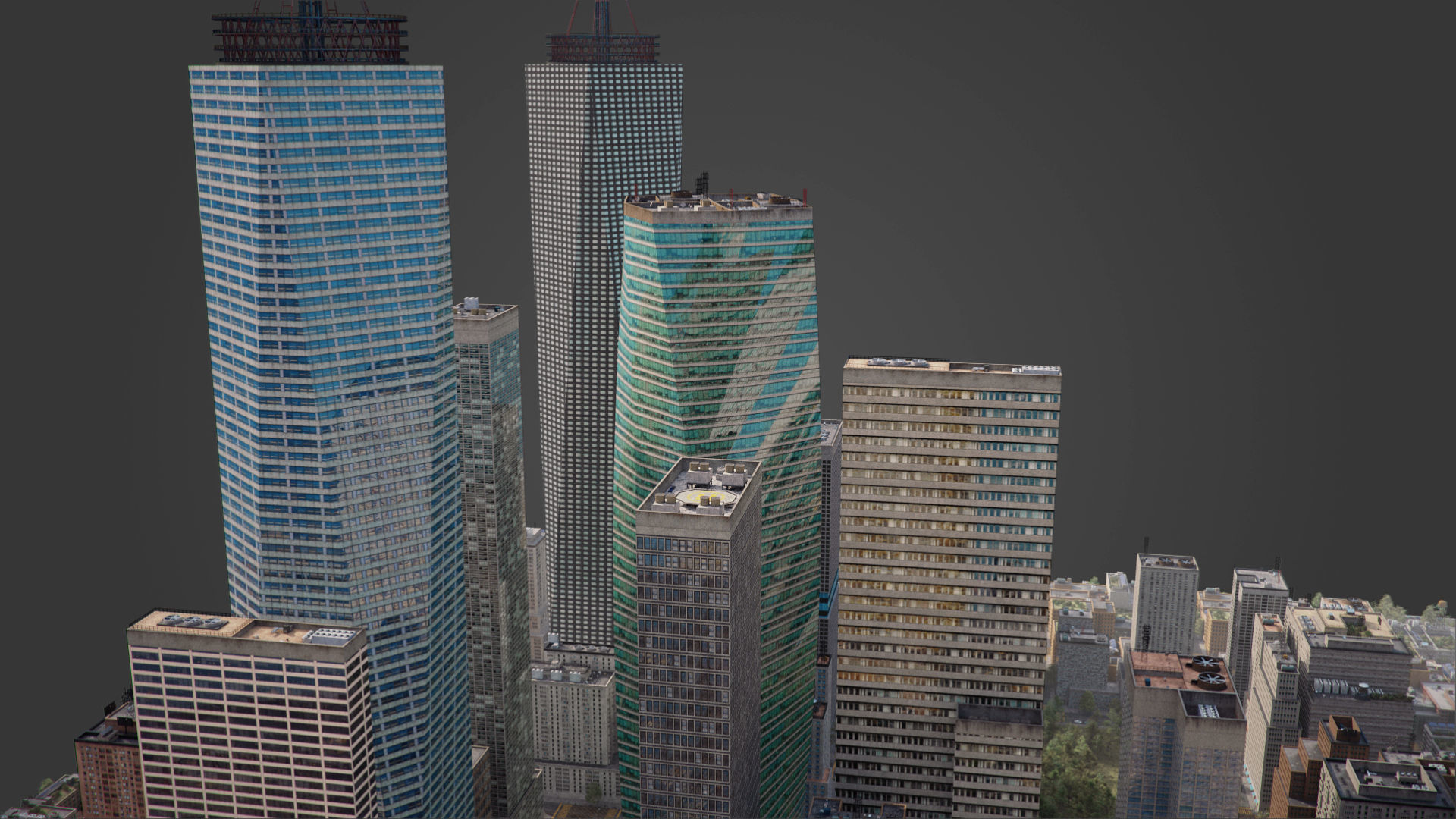 Realistic City S1 MAYA Low-poly 3D model_21