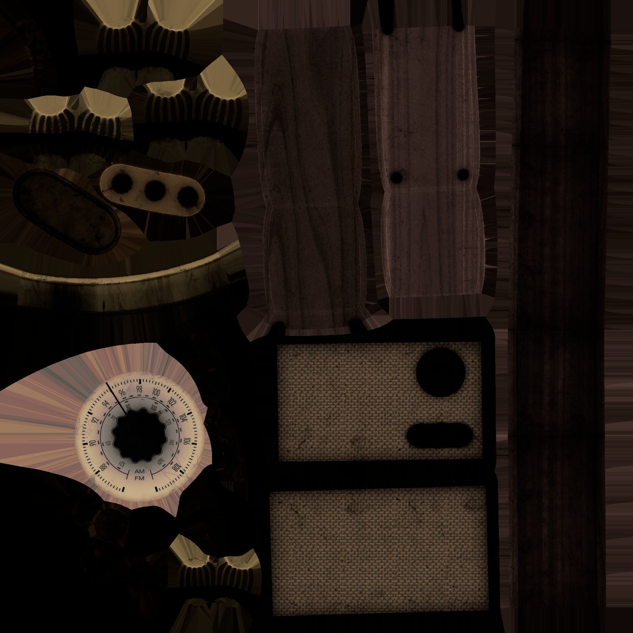 Retro Radio 3D model_5