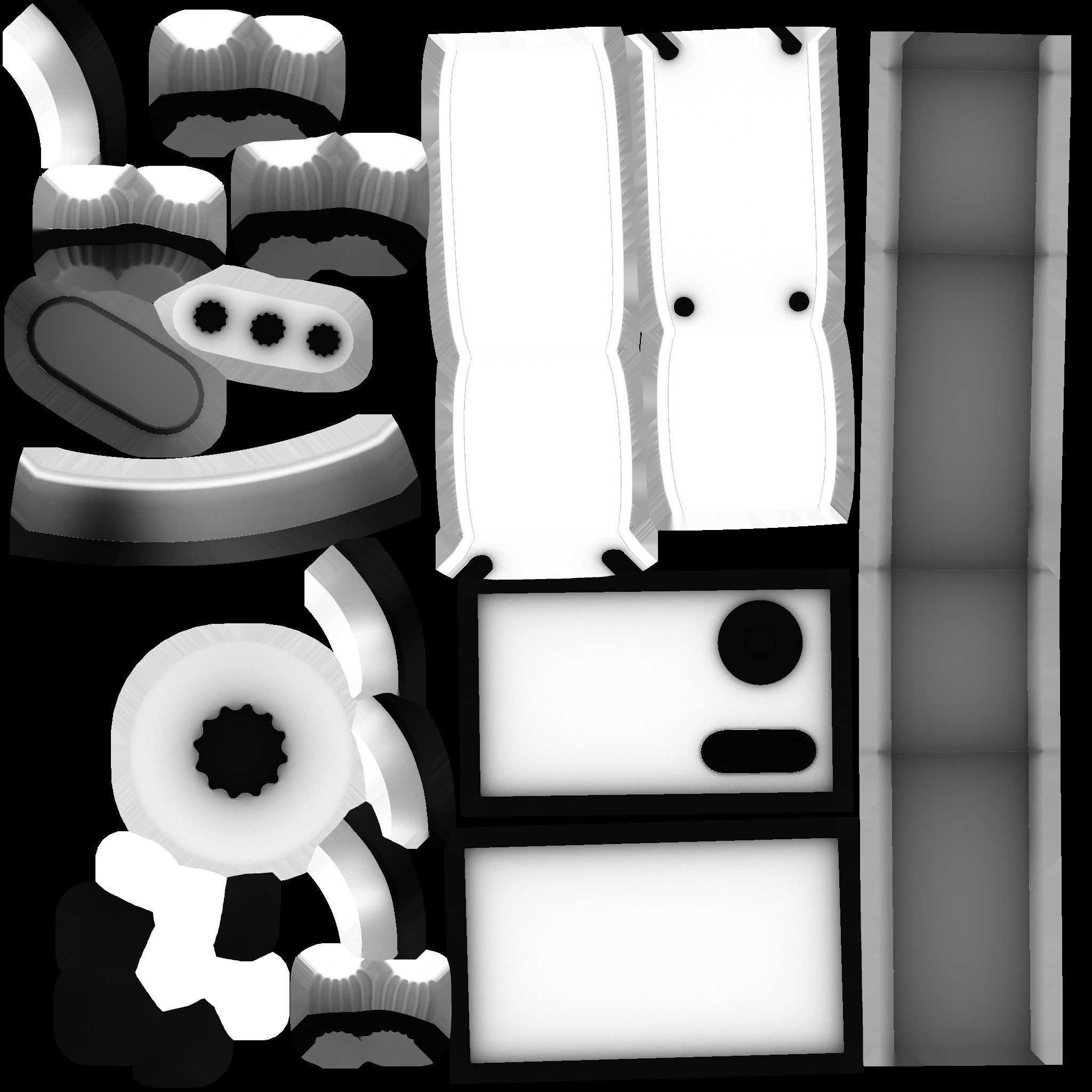 Retro Radio 3D model_8