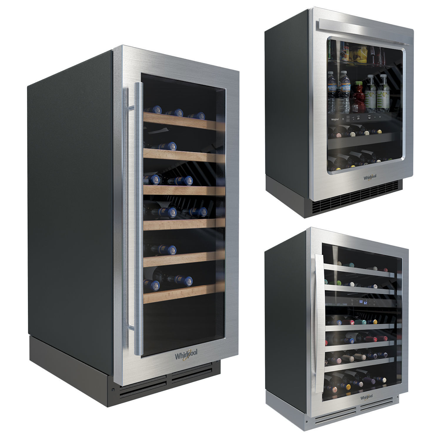 Whirpool Wine Refrigerators 3D model_1